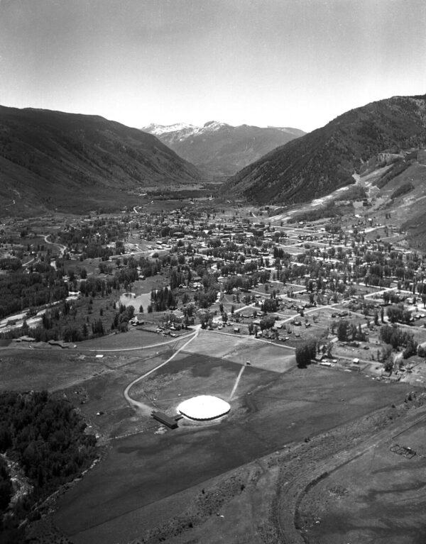 Aerial of Music Tent and Aspen - Ferenc Berko